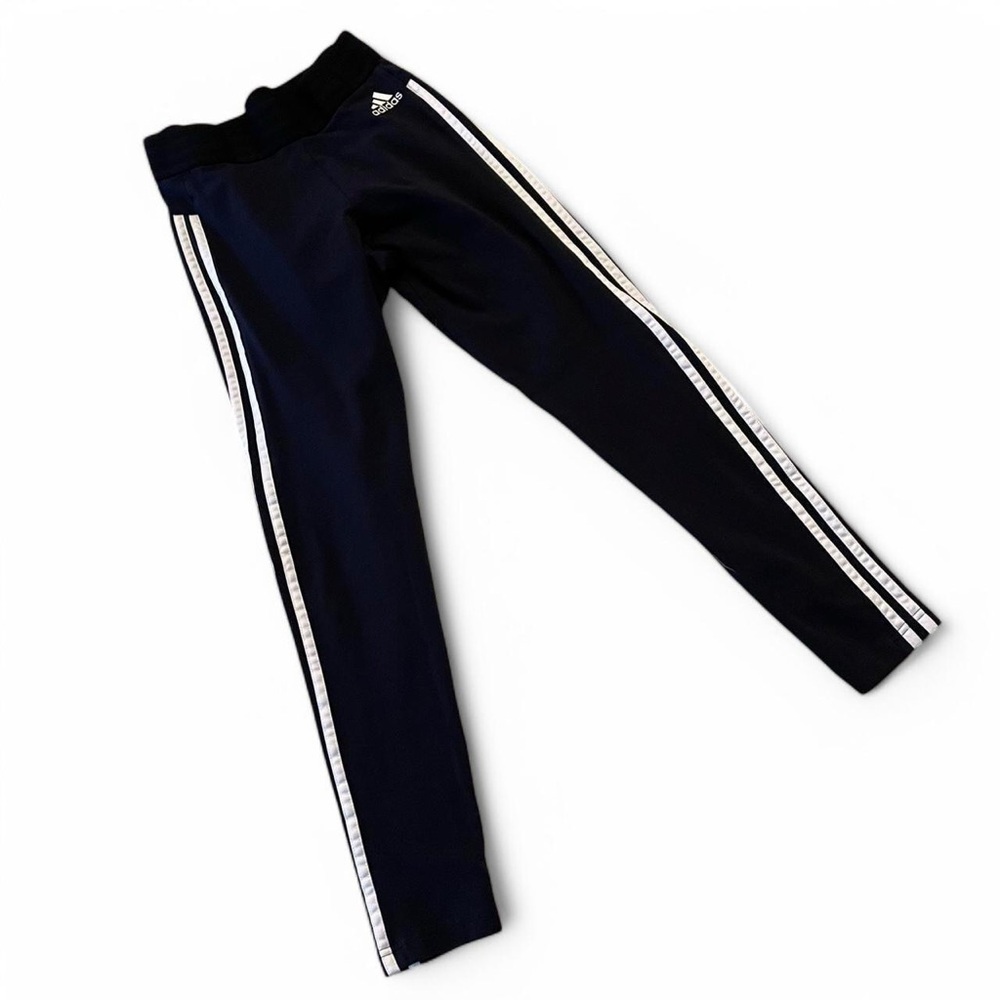 Adidas Women's Navy Leggings with White Accents